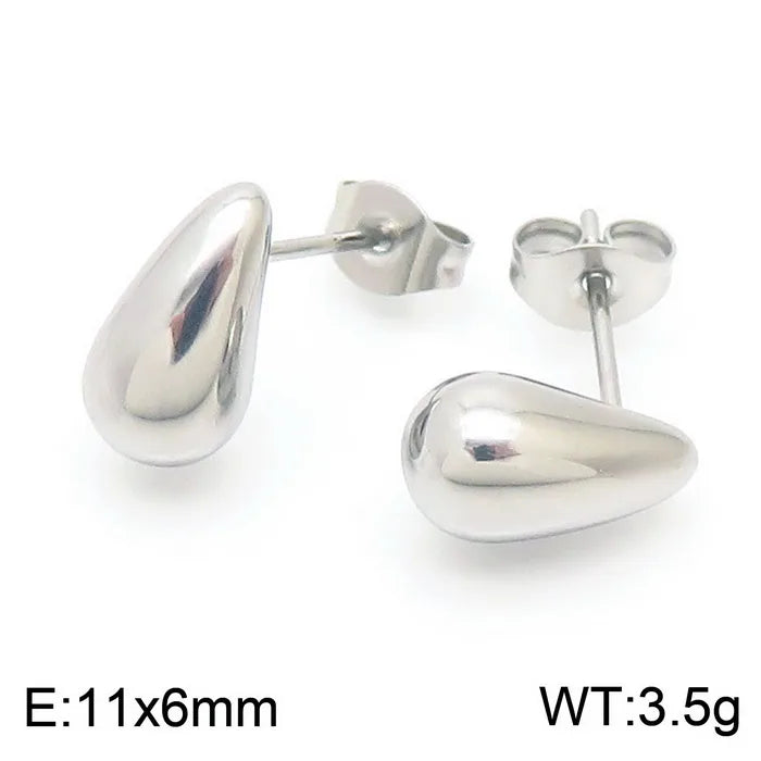 ARETES MINI GOTA PLATEADOS