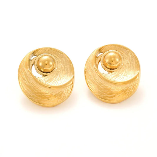 ARETES ESFERICOS CON PERLA