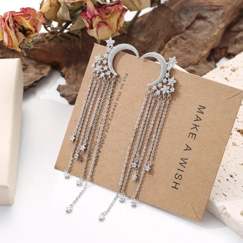 ARETES COLGANTES LUNA