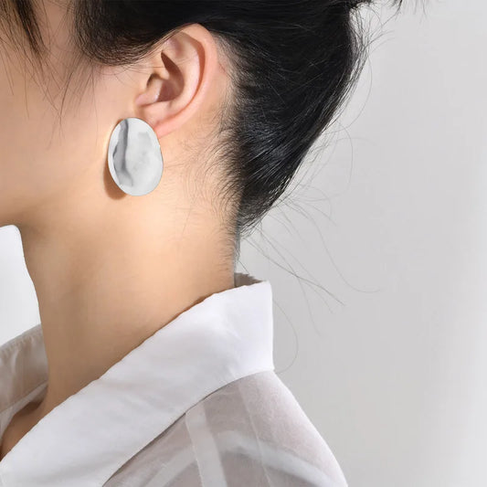 ARETES OAVALOS TIPO DIAMANTE