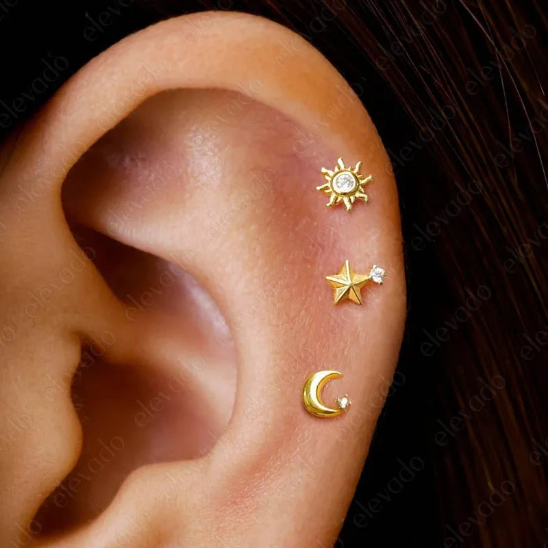 ARETES ORTOPEDICOS DE SOL CON ZIRCON DORADO