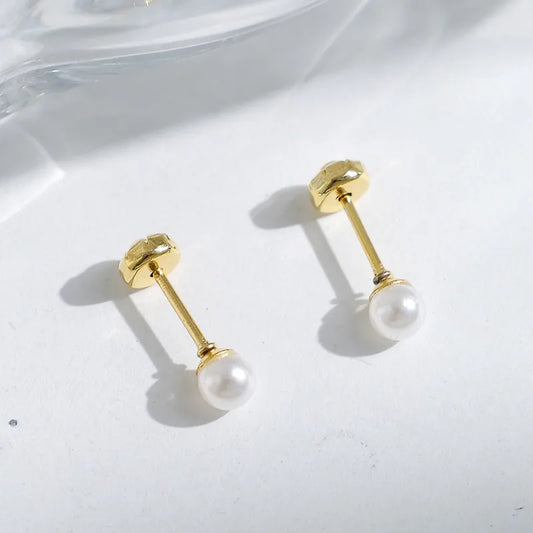 ARETES ORTOPEDICOS DE PERLITA DORADO
