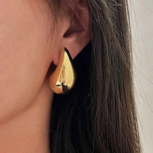 ARETES MAXI GOTAS DORADO