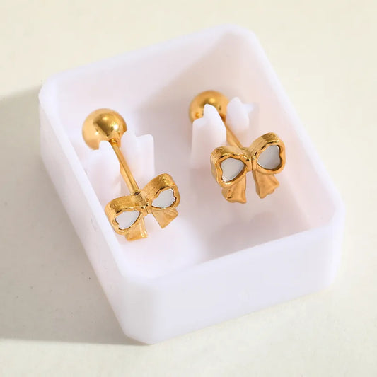 ARETES ORTOPEDICOS LAZOS DORADO