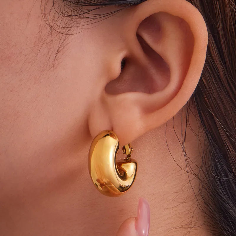 ARETES SUPER CHUNKY DORADO