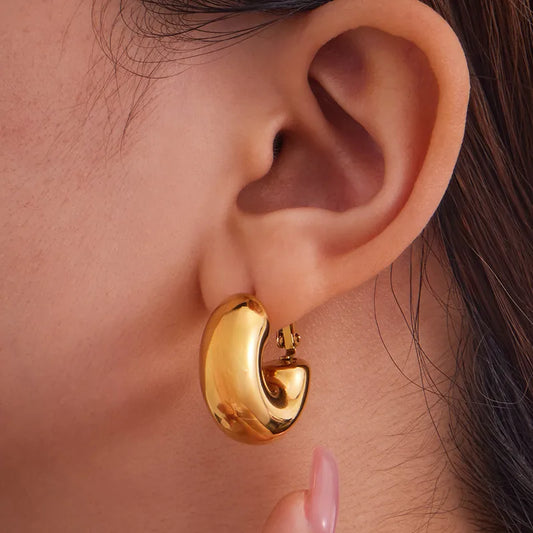 ARETES SUPER CHUNKY DORADO