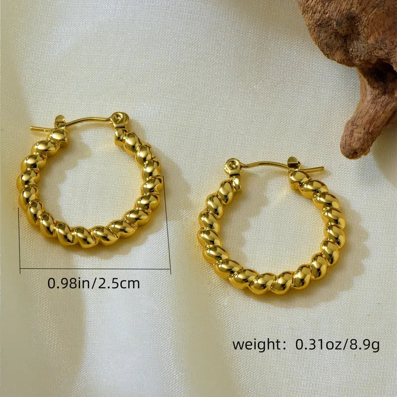 ARETES ARGOLLAS CORDON DORADO