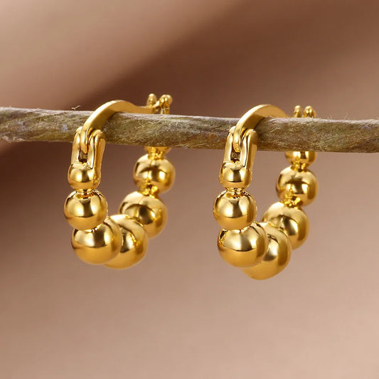 ARETES ARGOLLAS BALINES DORADO