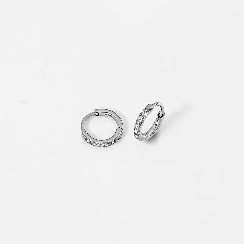 ARETES ARGOLLAS MINI BASICAS PLATEADO