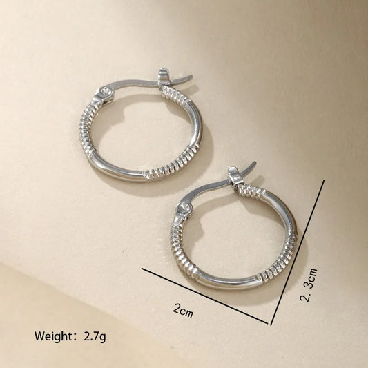 ARETES ARGOLLAS TUBO BASICAS PLATEADO
