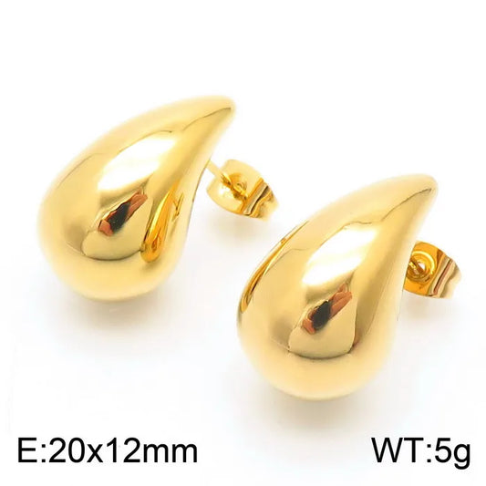 ARETES TIPO GOTADO 20 MM DORADO