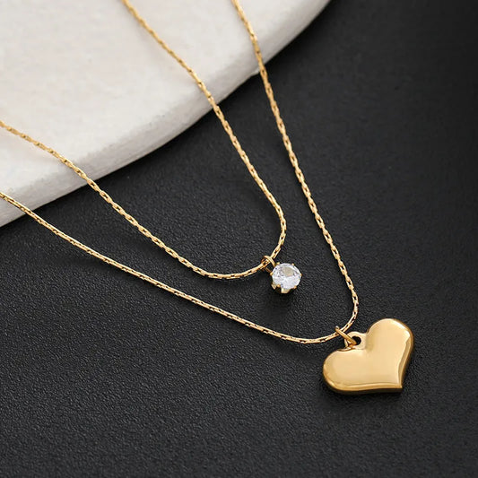 LAYER DOBLE CON DIJE DE CORAZON Y MINI CRISTAL