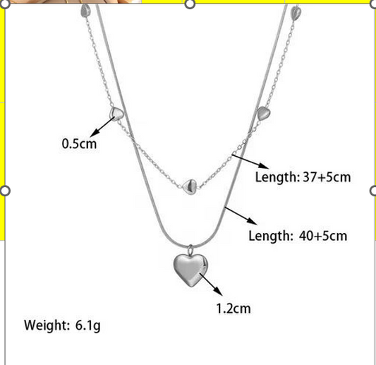 LAYER CORAZONES PLATEADOS