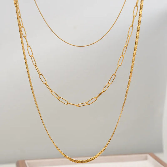 LAYER TRIPLE SENCILLO COLOR DORADO