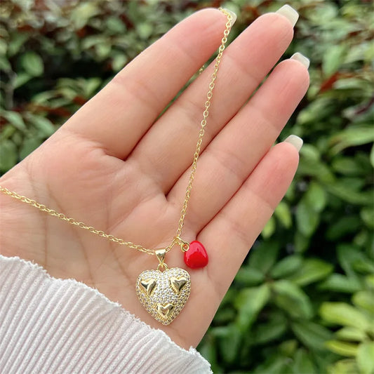 CADENA DOBLE DIJE CORAZON
