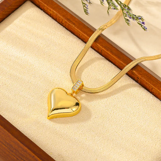 CADENA DIJE CORAZON DORADO