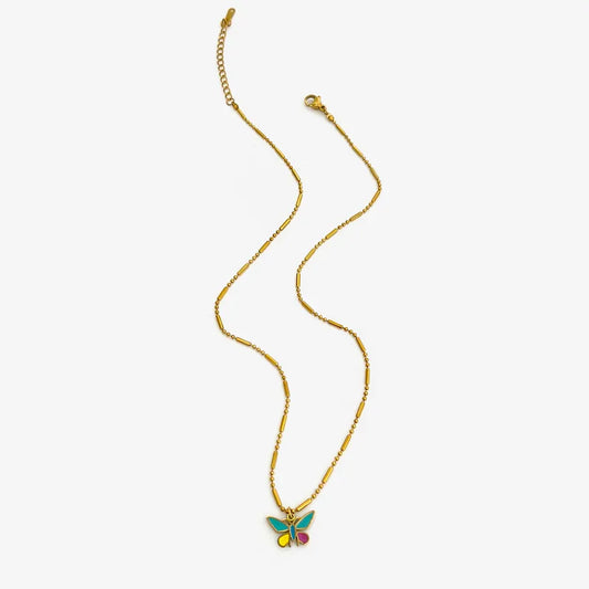 CADENA MARIPOSA DE COLORES
