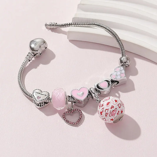 PANDORA CLASICA BALIN BLANCO-ROJO