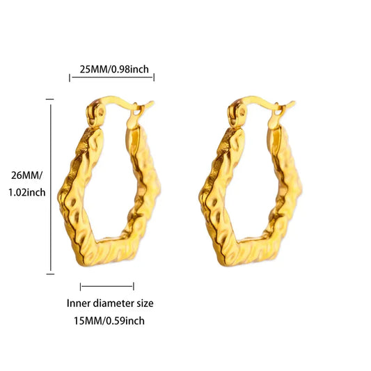 ARETES BASICOS ARGOLLAR DORADO
